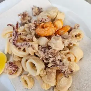 Frittierte Calamari