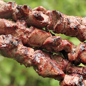 Schweine Schaschlik
